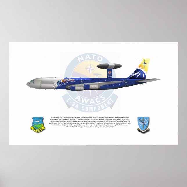 Nato E-3A, 25:e årsdagen Poster (Framsidan)