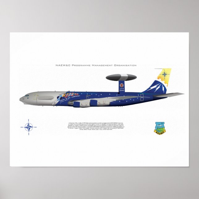 Nato E-3A, 25:e årsdagen Poster (Framsidan)