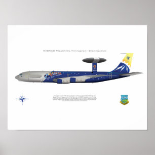 NATO E-3A, 25th årsdagteckning Poster