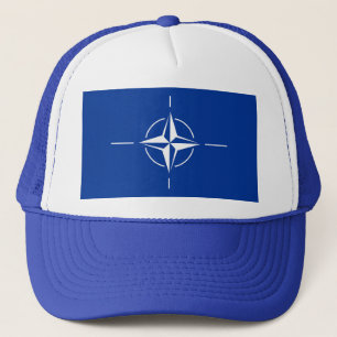 Nato flagga Nordatlantiska fördragsorganisationen Keps