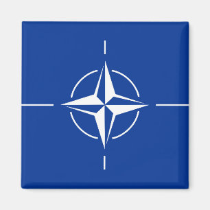 Nato flagga Nordatlantiska fördragsorganisationen Magnet