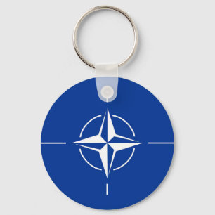 Nato flagga Nordatlantiska fördragsorganisationen Nyckelring
