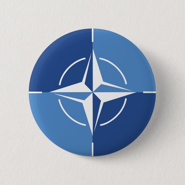 Nato ONAT flagga symbol Nordatlantiska fördragsorg Knapp (Framsida)