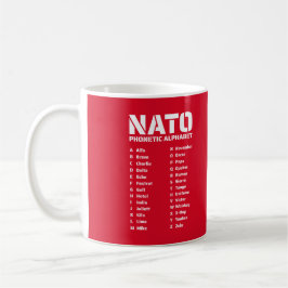 NATO Phonetic Alphabet Kanada Kaffemugg