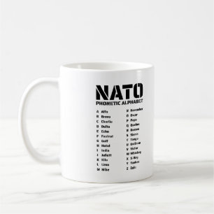NATO:s fonetiska alfabet Kanada Kaffemugg