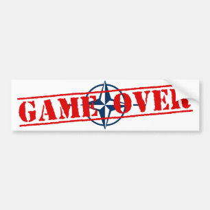 NATO-signera Red Brev Game over Bildekal