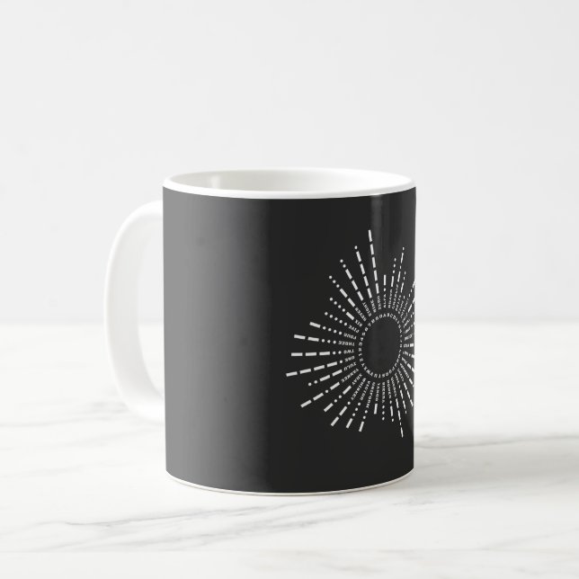 Natos fonetiska alfabet kaffemugg (Framsida vänster)