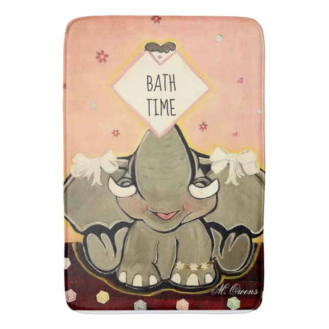 Natosha, Elephant Speller Bath Mat Badrumsmatta (Framsidan (Vertikal))