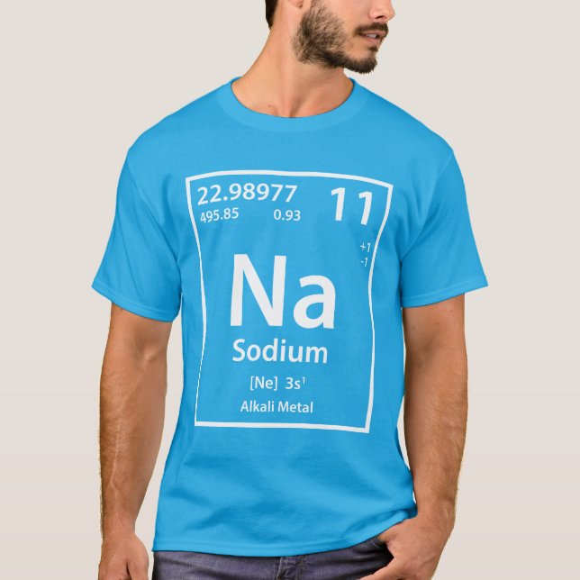 Natrium Inslag (vit) T Shirt (Framsida)