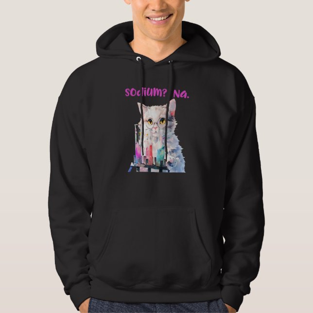 Natrium Na-lärarnörd lustigt doktor Hoodie (Framsida)