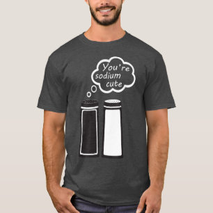 Natrium Söt Kemisk Kärlek Salt och Peppar Par  T Shirt