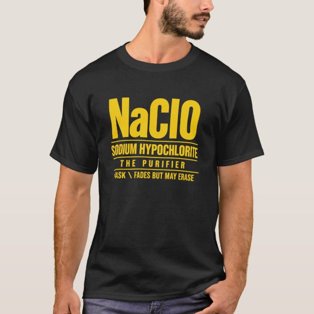 Natriumhypoklorit (NaClO) – renaren T Shirt (Framsida)