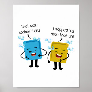 Natriumkemi Student Kemist Laboratory Gift Poster