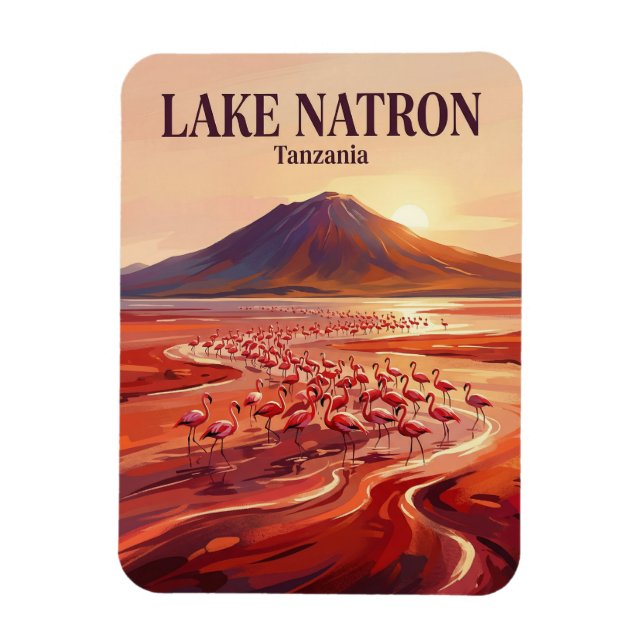 Natron-sjön Tanzania Magnet (Vertikal)