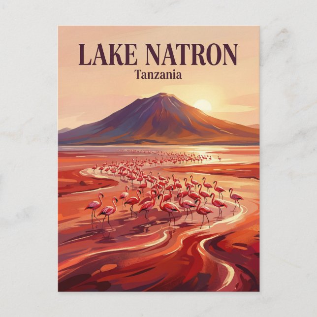 Natron-sjön Tanzania Vykort (Framsida)