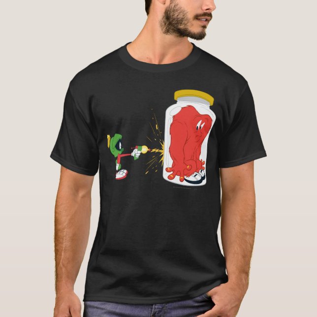 Nätspindel i en burk - Färg Tee Shirt (Framsida)