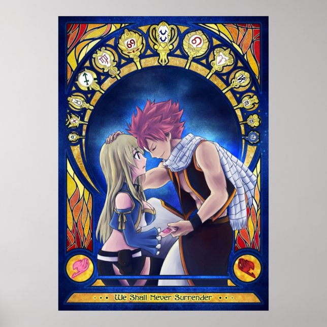 Natsu och Lucy Poster (Framsidan)