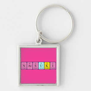 Natsuki Periodisk bord namn nyckelring