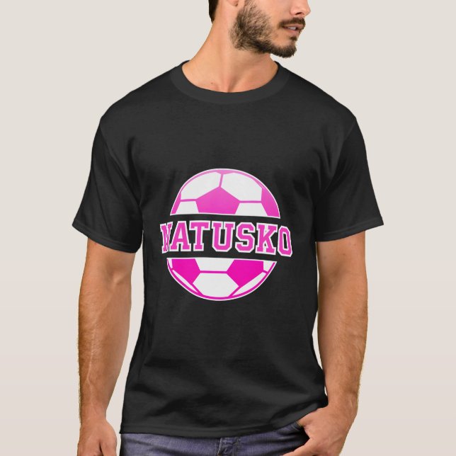 Natsuko Namn-fotbollsspelaren Sportfantast Bollar T Shirt (Framsida)