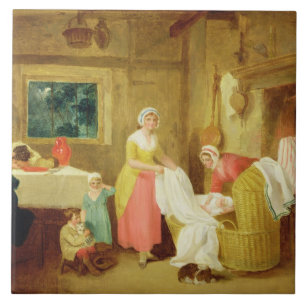 Natt 1799 (olja på kanfas) (se 127218-220), kakelplatta