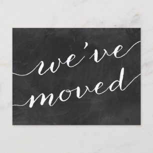 Nätt adressändring för Calligraphy   Meddelande Vykort
