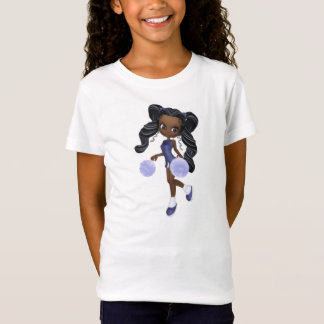Nätt afrikansk amerikanhejaklacksledarebaby - t-shirt