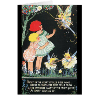 Nätt älvor hälsningskort