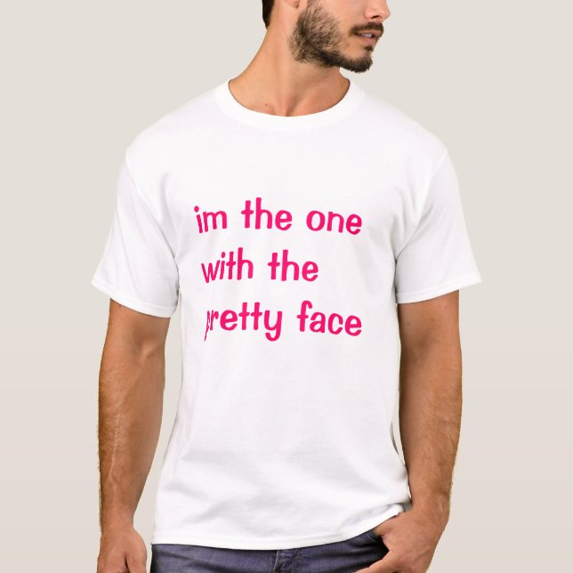 nätt ansikte t shirt (Framsida)