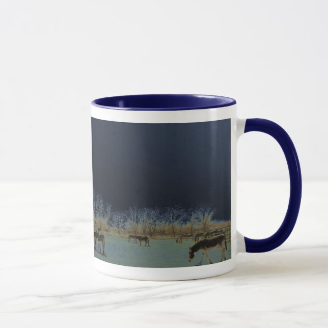 Nätt åsnaBurroflock Nightscape Mugg (Höger)