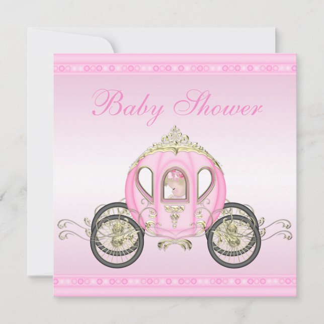 Nätt baby shower för Princess Arbeta som Inbjudningar (Framsida)