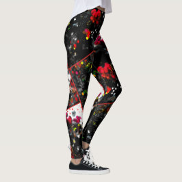 Natt Bär Abstrakt Leggings