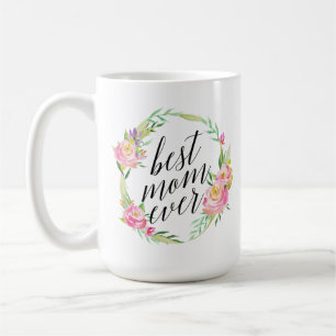 Nätt bäst blom- kran för mamma någonsin kaffemugg