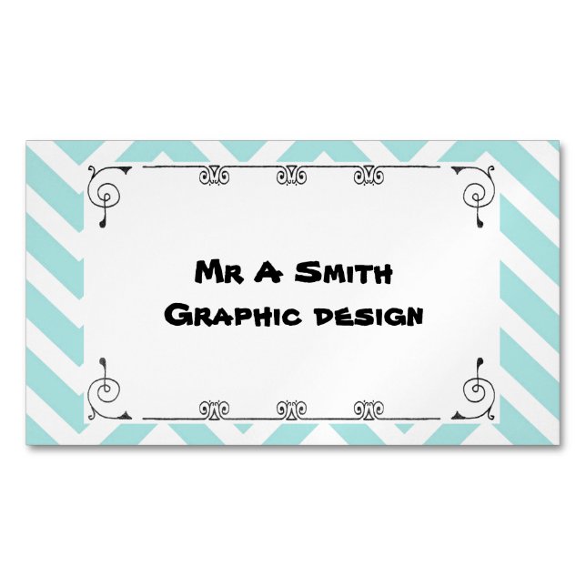 Nätt besynnerlig visitkort magnetiska visitkort (Framsida)