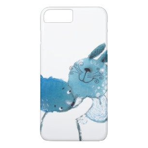 nätt blått oavbrutet tjata iphone case