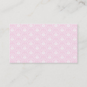 Nätt blek - rosa damastast mönster med white. visitkort