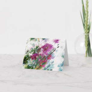 Nätt blom- konst Notecards eller hälsningkort Kort