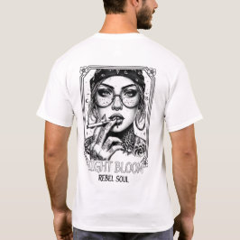 Natt Blommande Rebell Själ T Shirt