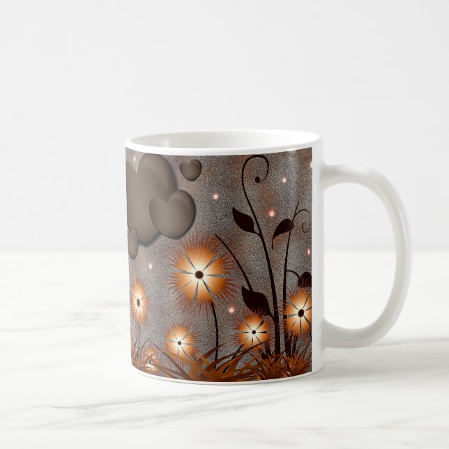 Nätt blommor kaffemugg (Höger)