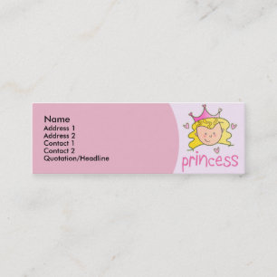 Nätt blond Princess Smala Profilera Kort