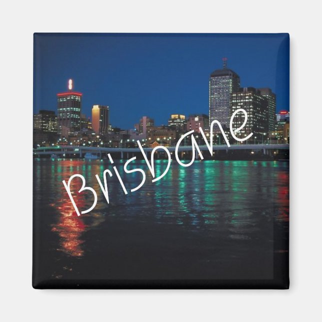 Natt Brisbane Australia Fridge Magnet (Framsidan)