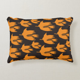 Natt Broom Ride - sömlös Halloween mönster Prydnadskudde