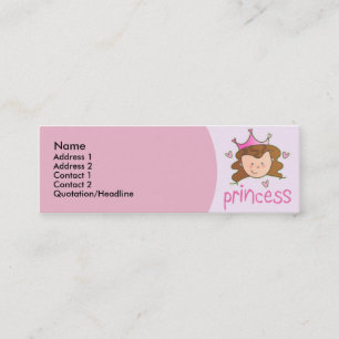 Nätt brunettPrincess Smala Profilera Kort