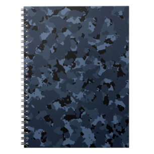 Natt Camo Anteckningsbok Med Spiral