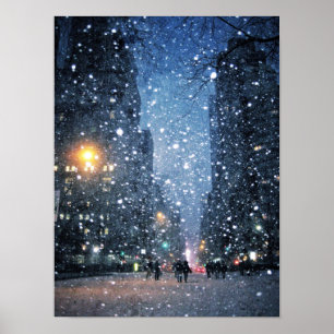 Natt City Snowfall Poster