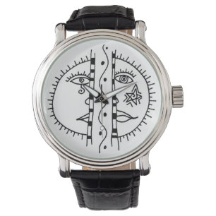 Natt- & dagvintageklocka armbandsur