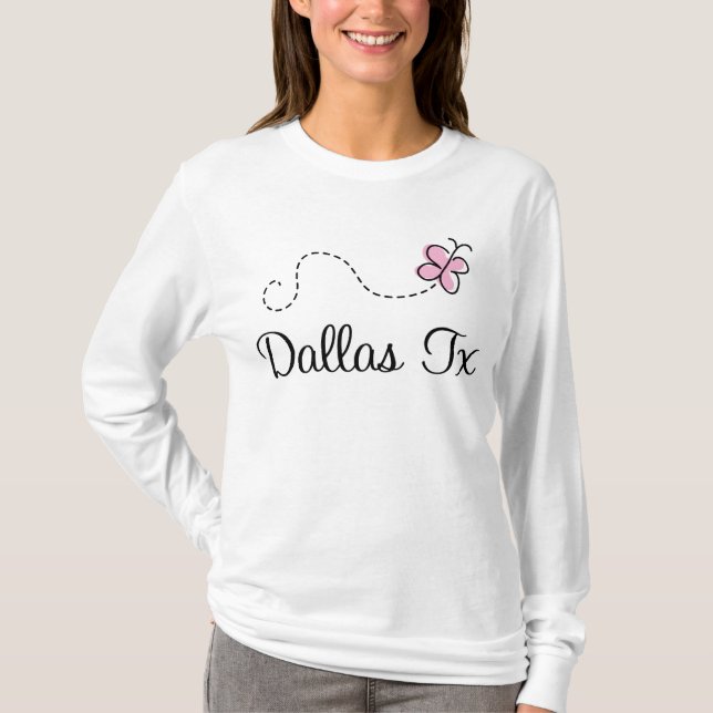 Nätt Dallas Texas T-tröja T Shirt (Framsida)