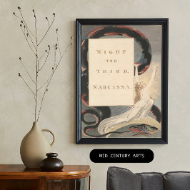 Natt den tredje Narcissa från Edward Young's Poster