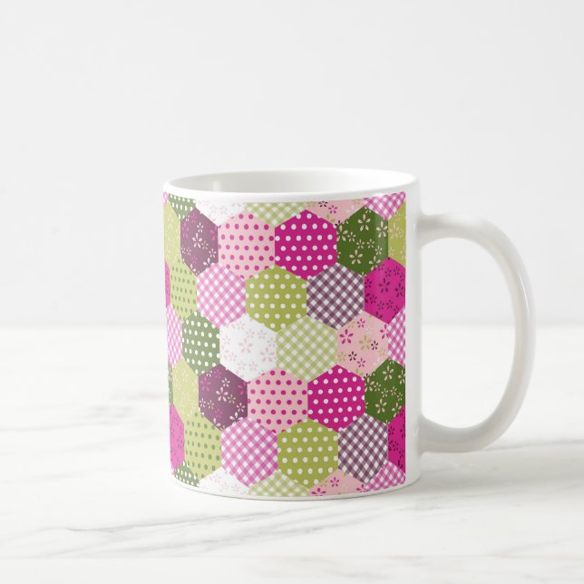 Nätt design för täcke för Patchwork för Kaffemugg (Höger)