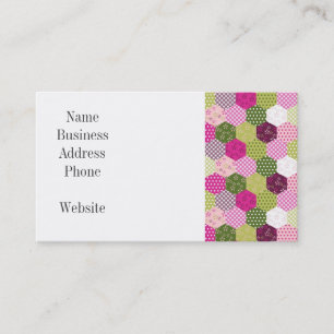 Nätt design för täcke för Patchwork för Visitkort