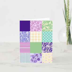 Nätt det inspirerade Patchworktäcket noterar kort